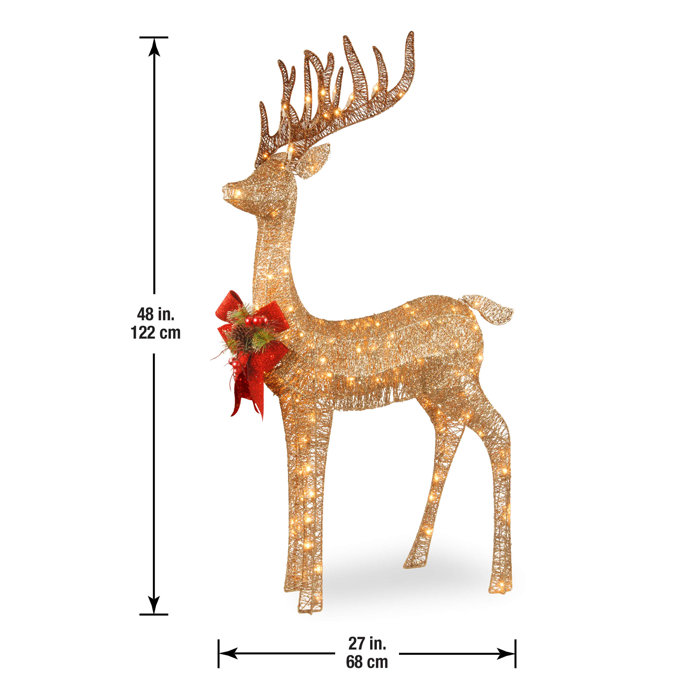 Standing Reindeer Lighted Display & Reviews Birch Lane